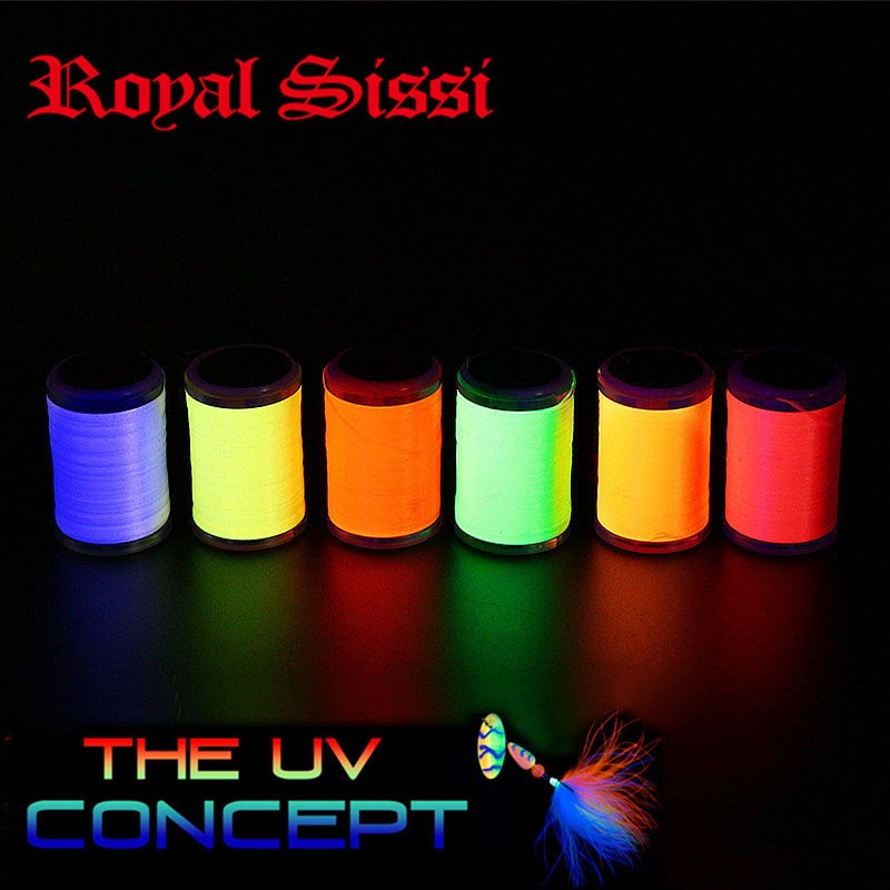 6 UV fluo colors set 6/0 fly tying thread Ǯ  150 ..